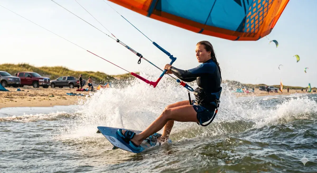 Kiteboarding and water sports on the Outer Banks of North Carolina